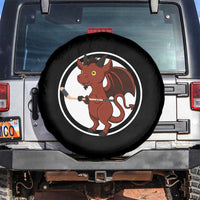 Funny Cryptid Sports Gift Spare Tire Cover Jersey Devil Playing Ice Hockey - Wonder Print Shop
