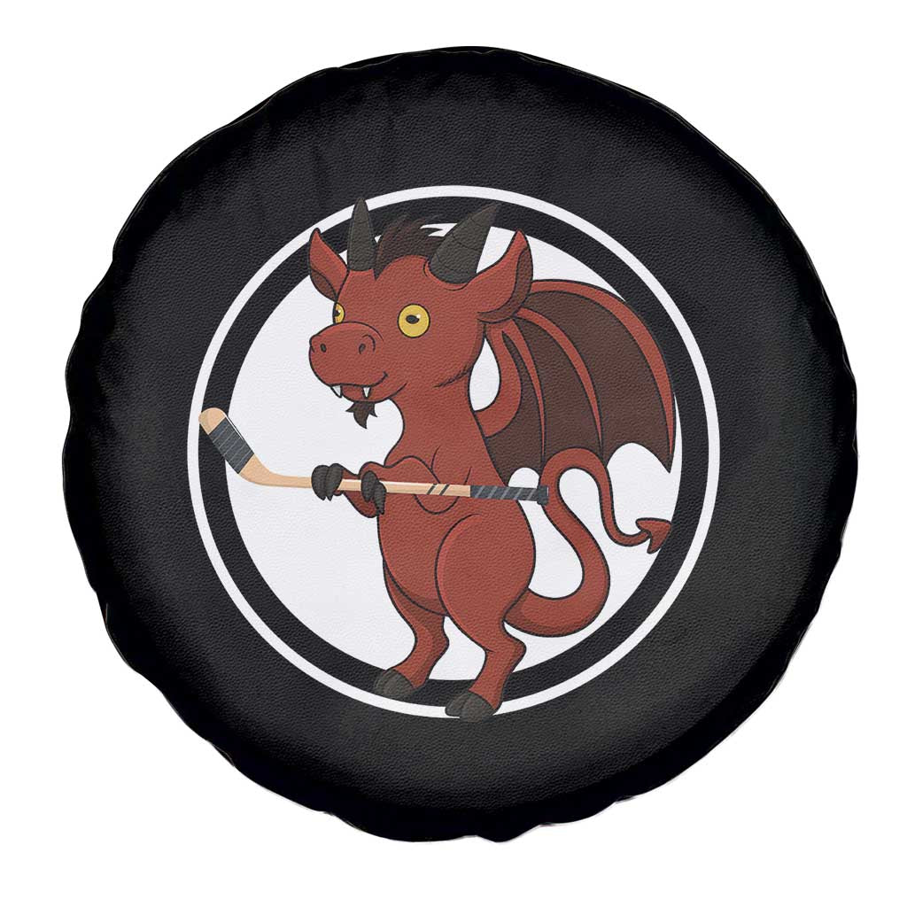 Funny Cryptid Sports Gift Spare Tire Cover Jersey Devil Playing Ice Hockey - Wonder Print Shop