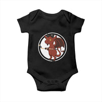 Funny Cryptid Sports Gift Baby Onesie Jersey Devil Playing Ice Hockey - Wonder Print Shop
