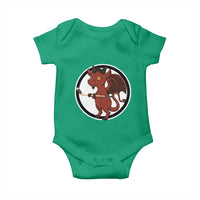 Funny Cryptid Sports Gift Baby Onesie Jersey Devil Playing Ice Hockey - Wonder Print Shop