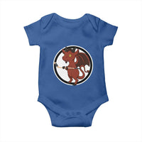 Funny Cryptid Sports Gift Baby Onesie Jersey Devil Playing Ice Hockey - Wonder Print Shop