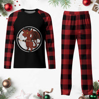 Funny Cryptid Sports Gift Plaid Pajama Set Jersey Devil Playing Ice Hockey - Wonder Print Shop