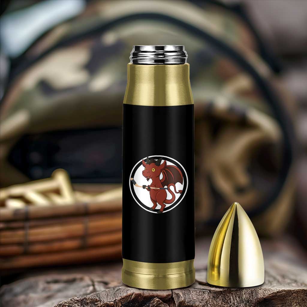 Funny Cryptid Sports Gift Bullet Tumbler Jersey Devil Playing Ice Hockey - Wonder Print Shop