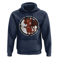 Funny Cryptid Sports Gift Hoodie Jersey Devil Playing Ice Hockey - Wonder Print Shop
