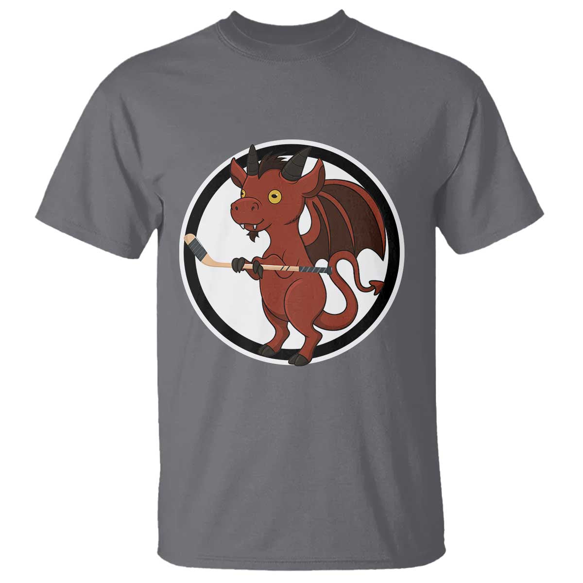 Funny Cryptid Sports Gift T Shirt Jersey Devil Playing Ice Hockey - Wonder Print Shop