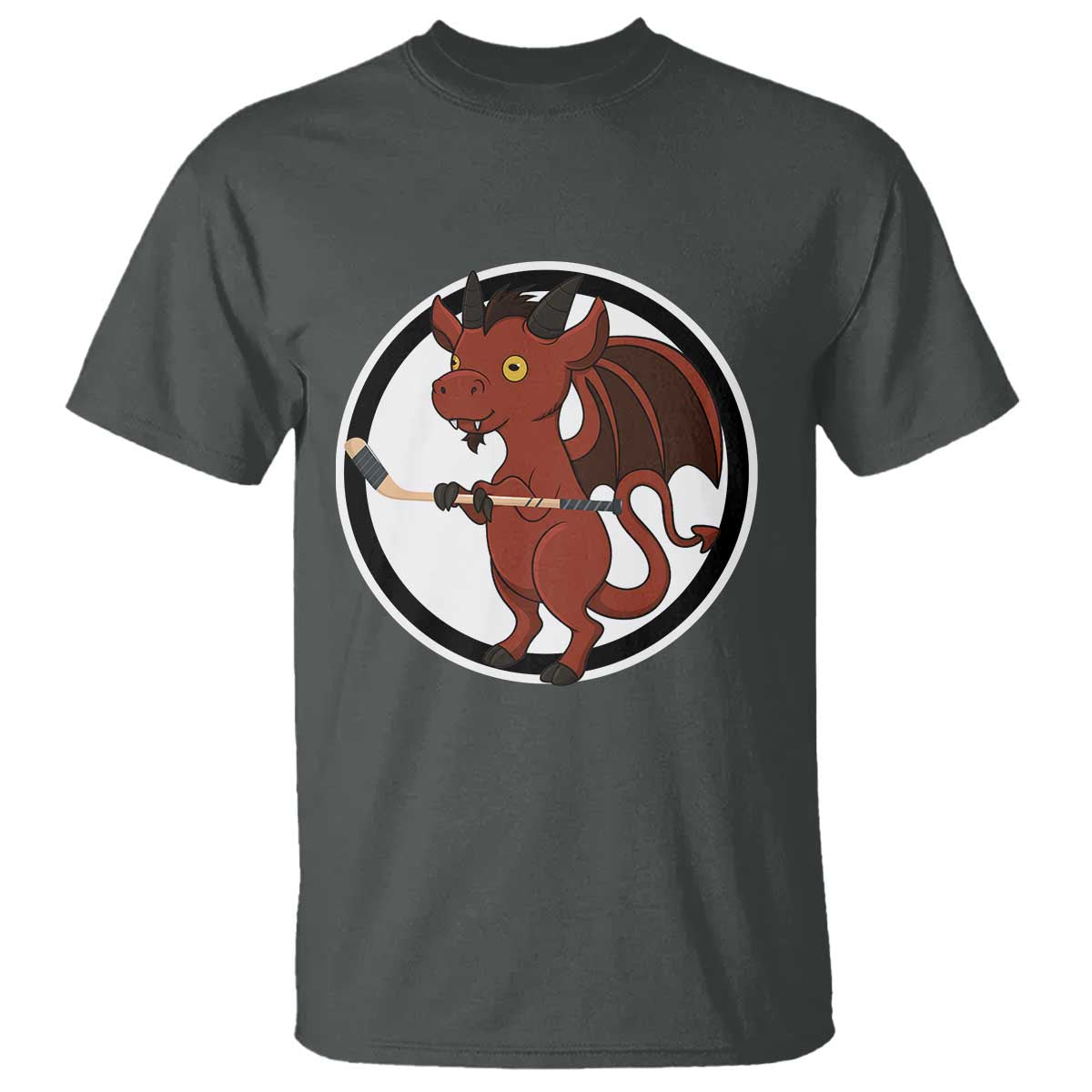 Funny Cryptid Sports Gift T Shirt Jersey Devil Playing Ice Hockey - Wonder Print Shop