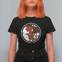 Funny Cryptid Sports Gift T Shirt For Women Jersey Devil Playing Ice Hockey - Wonder Print Shop