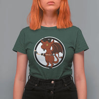 Funny Cryptid Sports Gift T Shirt For Women Jersey Devil Playing Ice Hockey - Wonder Print Shop