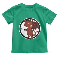 Funny Cryptid Sports Gift Toddler T Shirt Jersey Devil Playing Ice Hockey - Wonder Print Shop