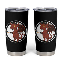 Funny Cryptid Sports Gift Tumbler Cup Jersey Devil Playing Ice Hockey - Wonder Print Shop