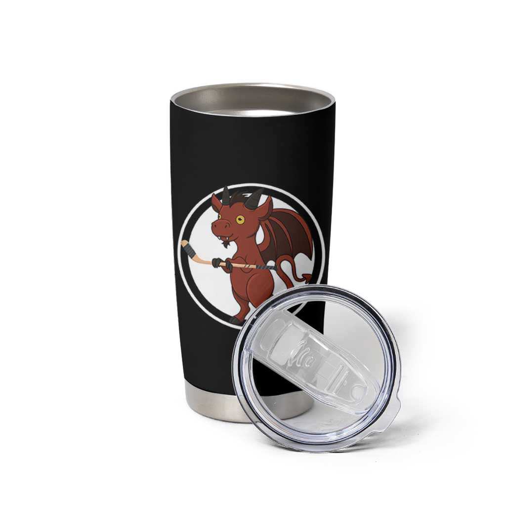 Funny Cryptid Sports Gift Tumbler Cup Jersey Devil Playing Ice Hockey - Wonder Print Shop
