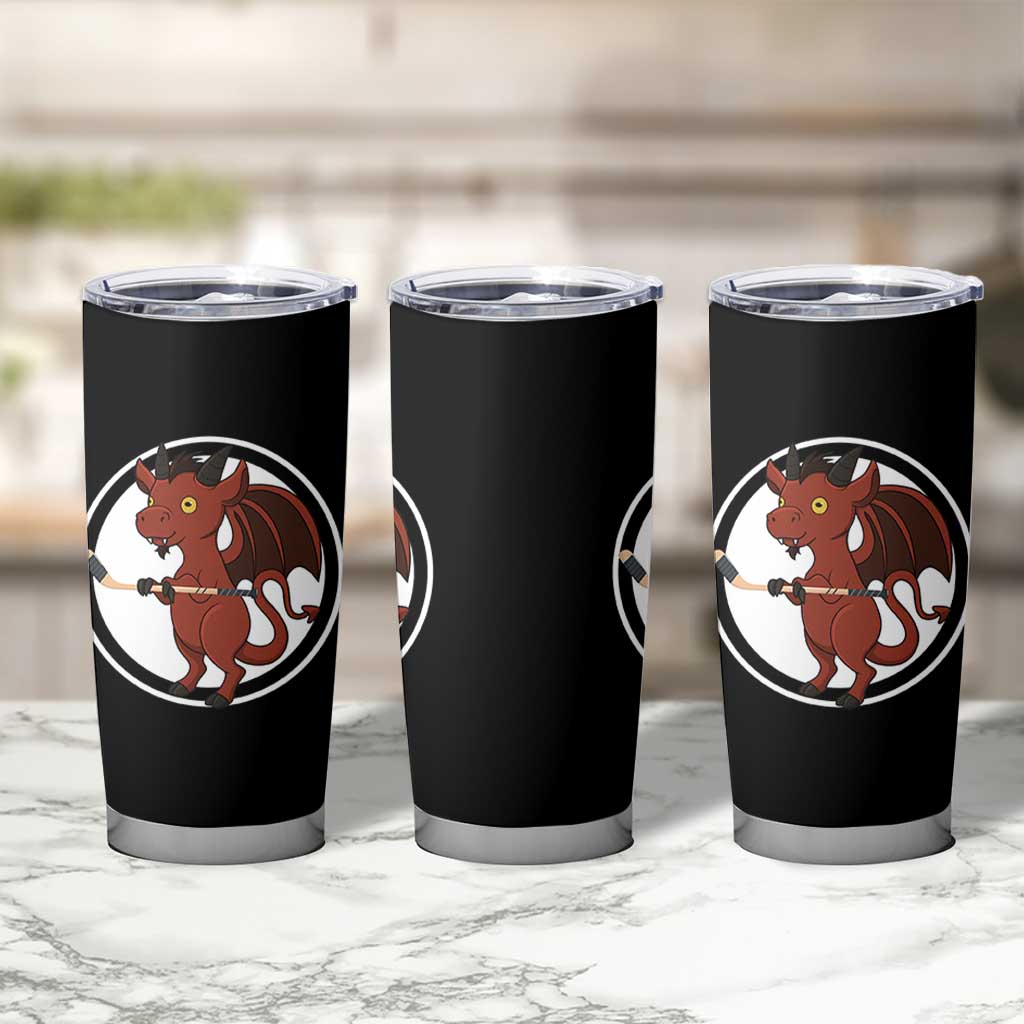 Funny Cryptid Sports Gift Tumbler Cup Jersey Devil Playing Ice Hockey - Wonder Print Shop