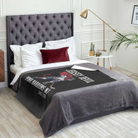 Pine Barrens New Jersey Devil Throw Blanket Gothic Horror Ice Hockey Gift - Wonder Print Shop
