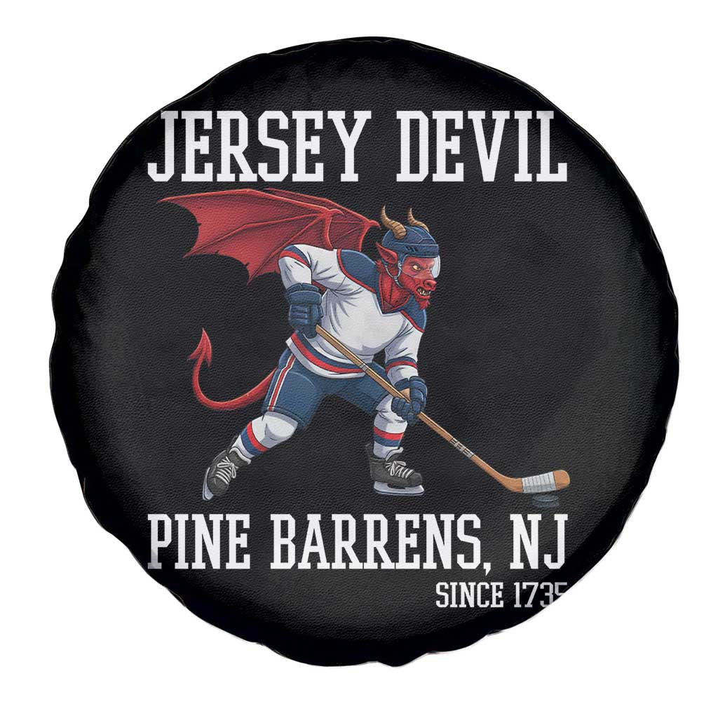 Pine Barrens New Jersey Devil Spare Tire Cover Gothic Horror Ice Hockey Gift - Wonder Print Shop