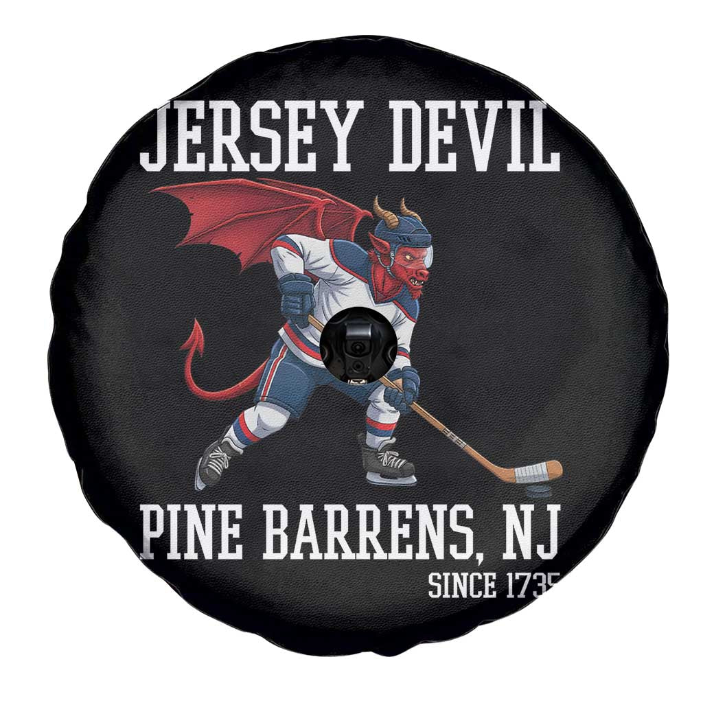 Pine Barrens New Jersey Devil Spare Tire Cover Gothic Horror Ice Hockey Gift - Wonder Print Shop