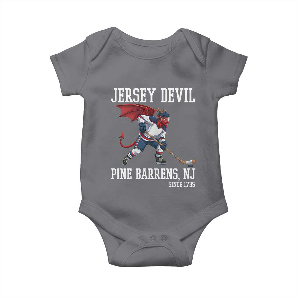 Pine Barrens New Jersey Devil Baby Onesie Gothic Horror Ice Hockey Gift - Wonder Print Shop