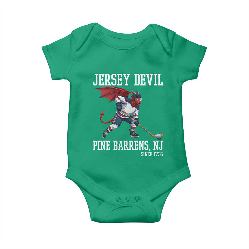 Pine Barrens New Jersey Devil Baby Onesie Gothic Horror Ice Hockey Gift - Wonder Print Shop