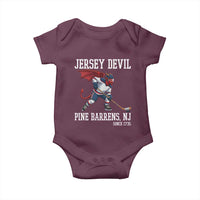 Pine Barrens New Jersey Devil Baby Onesie Gothic Horror Ice Hockey Gift - Wonder Print Shop