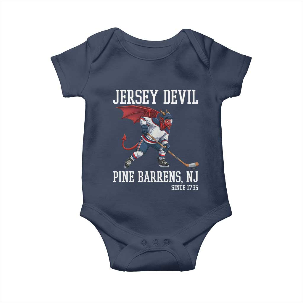 Pine Barrens New Jersey Devil Baby Onesie Gothic Horror Ice Hockey Gift - Wonder Print Shop