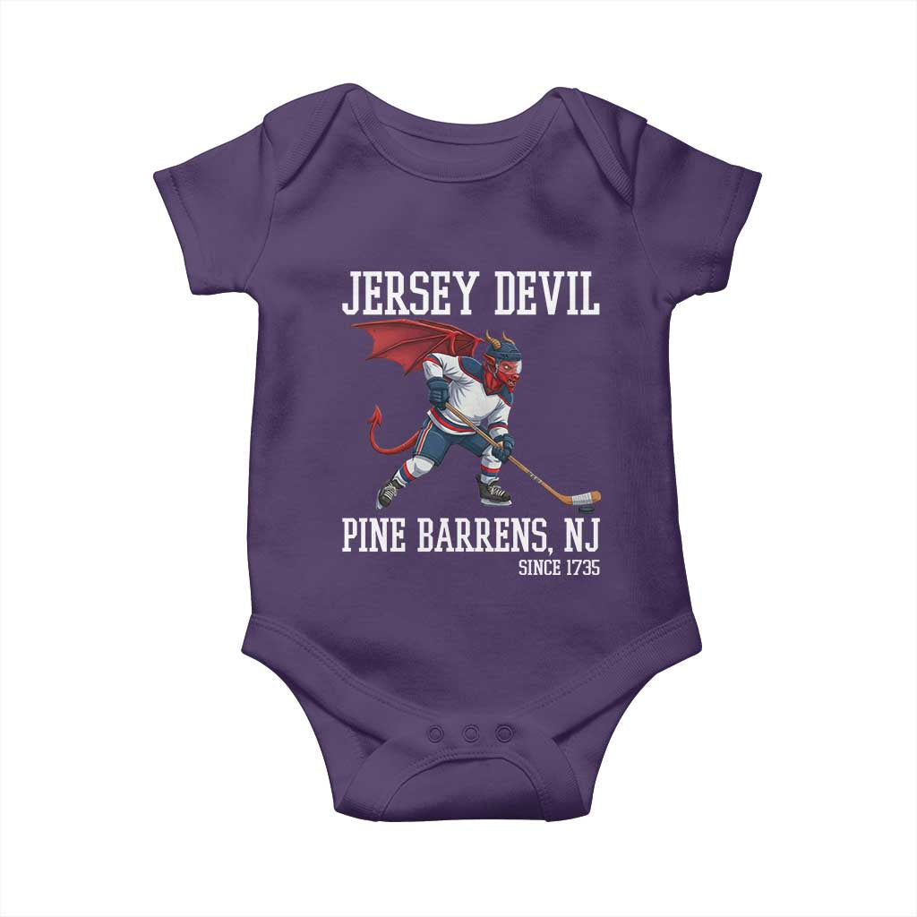 Pine Barrens New Jersey Devil Baby Onesie Gothic Horror Ice Hockey Gift - Wonder Print Shop
