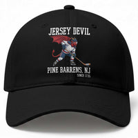 Pine Barrens New Jersey Devil Baseball Cap Gothic Horror Ice Hockey Gift