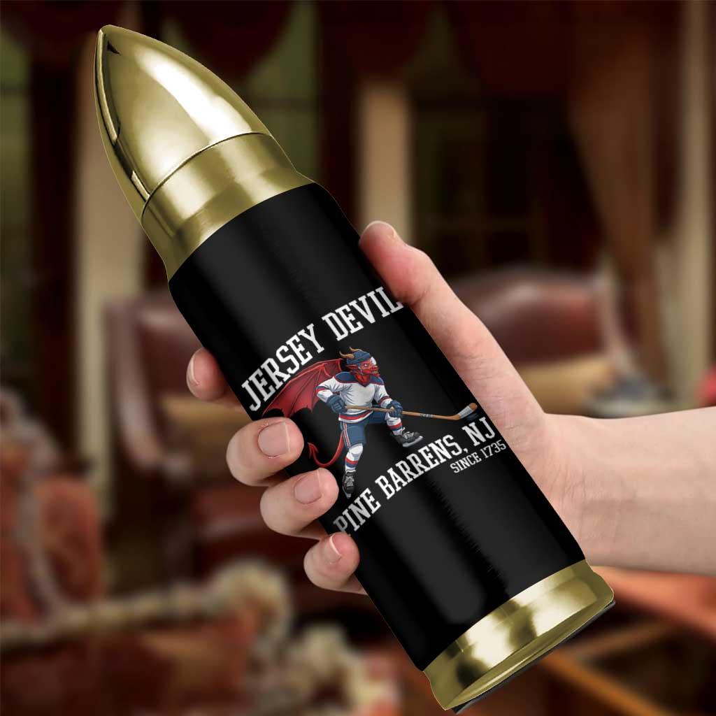 Pine Barrens New Jersey Devil Bullet Tumbler Gothic Horror Ice Hockey Gift - Wonder Print Shop