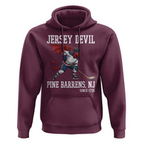 Pine Barrens New Jersey Devil Hoodie Gothic Horror Ice Hockey Gift - Wonder Print Shop