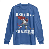 Pine Barrens New Jersey Devil Long Sleeve Shirt Gothic Horror Ice Hockey Gift - Wonder Print Shop