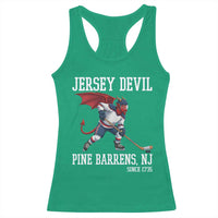 Pine Barrens New Jersey Devil Racerback Tank Top Gothic Horror Ice Hockey Gift - Wonder Print Shop