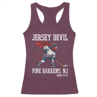 Pine Barrens New Jersey Devil Racerback Tank Top Gothic Horror Ice Hockey Gift - Wonder Print Shop