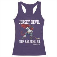 Pine Barrens New Jersey Devil Racerback Tank Top Gothic Horror Ice Hockey Gift - Wonder Print Shop