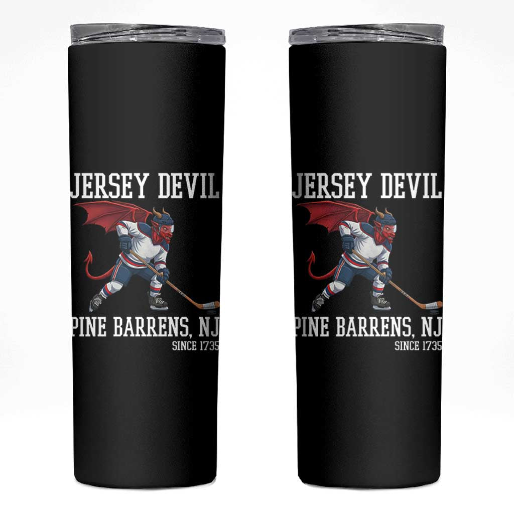 Pine Barrens New Jersey Devil Skinny Tumbler Gothic Horror Ice Hockey Gift - Wonder Print Shop