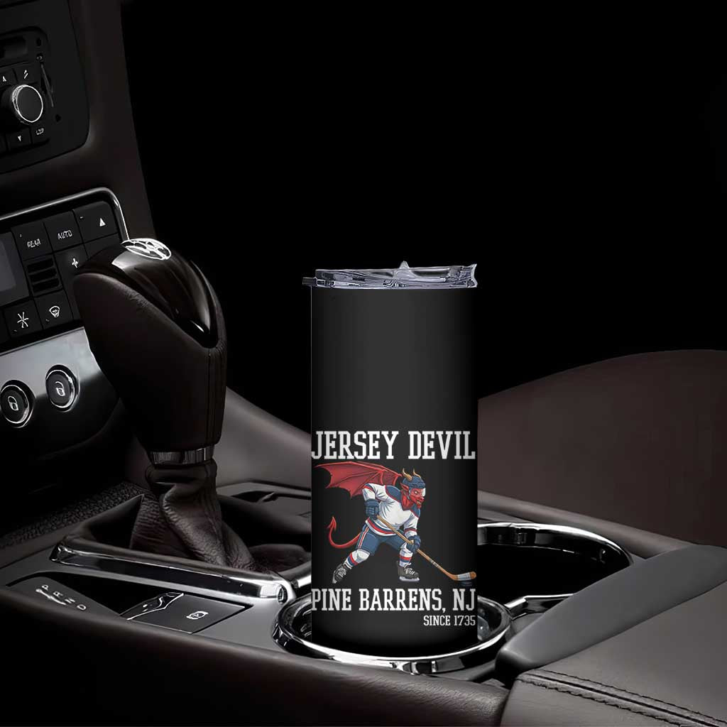 Pine Barrens New Jersey Devil Skinny Tumbler Gothic Horror Ice Hockey Gift - Wonder Print Shop