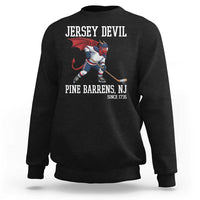Pine Barrens New Jersey Devil Sweatshirt Gothic Horror Ice Hockey Gift - Wonder Print Shop