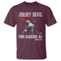 Pine Barrens New Jersey Devil T Shirt Gothic Horror Ice Hockey Gift - Wonder Print Shop
