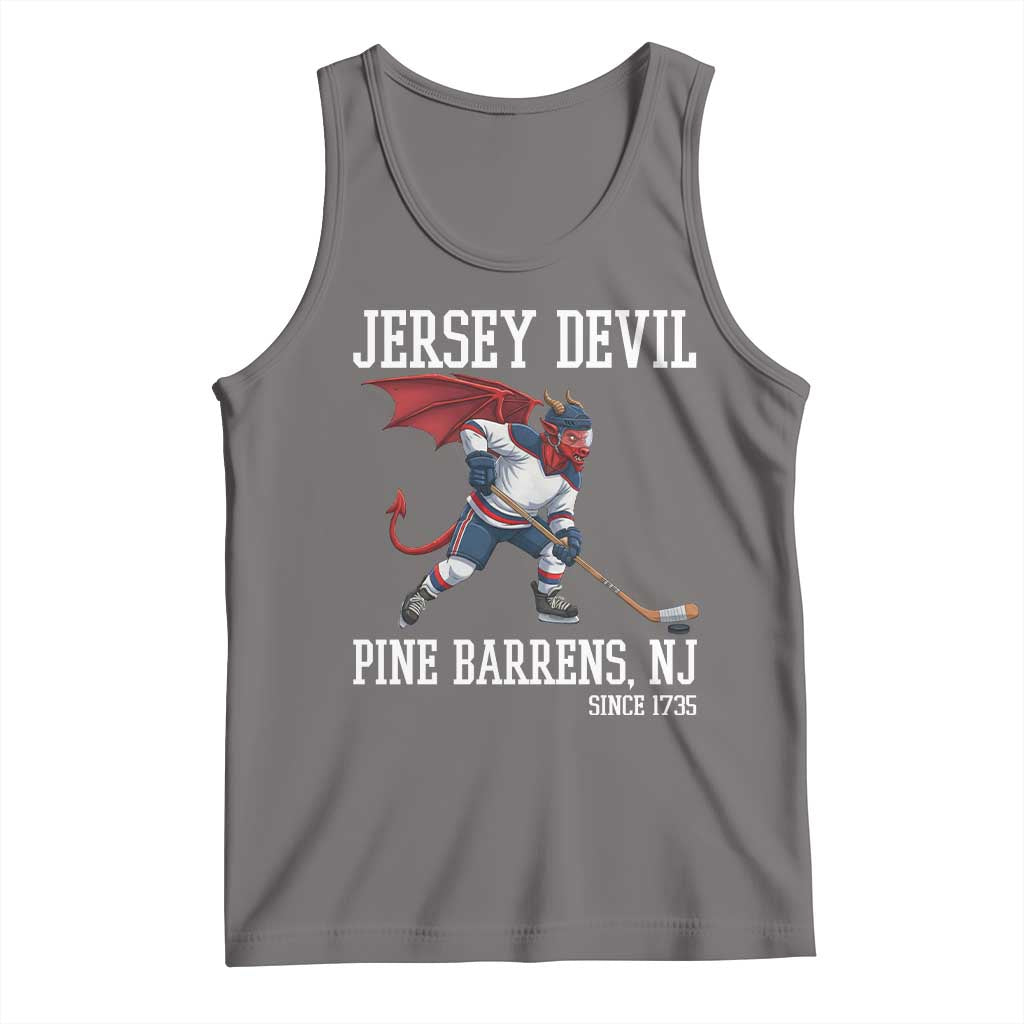 Pine Barrens New Jersey Devil Tank Top Gothic Horror Ice Hockey Gift - Wonder Print Shop