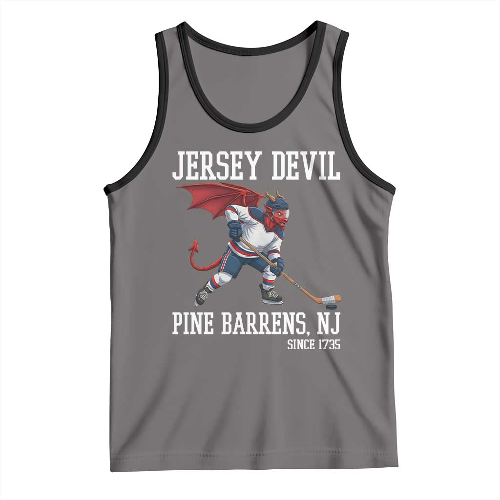 Pine Barrens New Jersey Devil Tank Top Gothic Horror Ice Hockey Gift - Wonder Print Shop