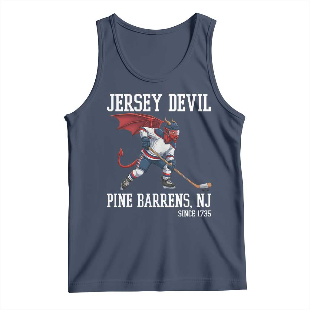 Pine Barrens New Jersey Devil Tank Top Gothic Horror Ice Hockey Gift - Wonder Print Shop