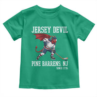 Pine Barrens New Jersey Devil Toddler T Shirt Gothic Horror Ice Hockey Gift - Wonder Print Shop
