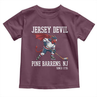 Pine Barrens New Jersey Devil Toddler T Shirt Gothic Horror Ice Hockey Gift - Wonder Print Shop
