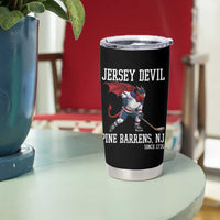 Pine Barrens New Jersey Devil Tumbler Cup Gothic Horror Ice Hockey Gift - Wonder Print Shop