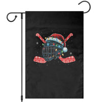 Christmas Ice Hockey Helmet Santa Garden Flag Funny Xmas Gift - Wonder Print Shop