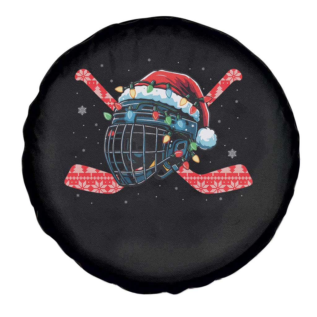 Christmas Ice Hockey Helmet Santa Spare Tire Cover Funny Xmas Gift - Wonder Print Shop