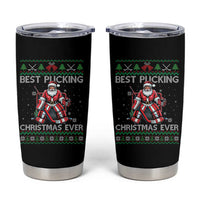 Best Pucking Christmas Ever Tumbler Cup Santa Hockey Goalie Ugly Sweater Gift - Wonder Print Shop