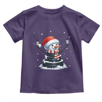 Hockey Puck Snowman Toddler T Shirt Funny Holiday Christmas Gift - Wonder Print Shop
