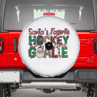 Santa Favorite Hockey Goalie Spare Tire Cover Funny Christmas Gift - Wonder Print Shop