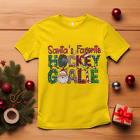 Santa Favorite Hockey Goalie T Shirt Funny Christmas Gift - Wonder Print Shop