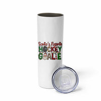 Santa Favorite Hockey Goalie Skinny Tumbler Funny Christmas Gift - Wonder Print Shop