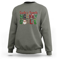 Santa Favorite Hockey Goalie Sweatshirt Funny Christmas Gift - Wonder Print Shop