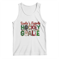Santa Favorite Hockey Goalie Tank Top Funny Christmas Gift - Wonder Print Shop